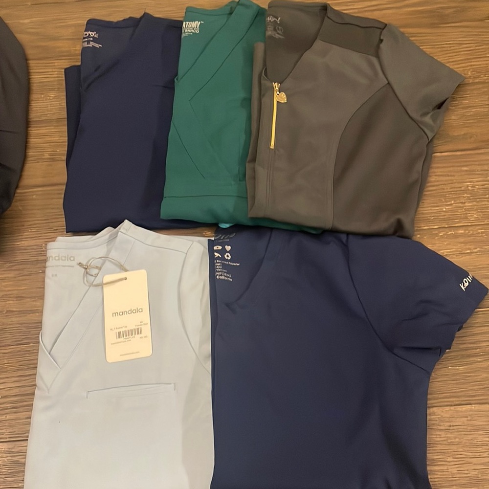 Assorted lot of scrub tops